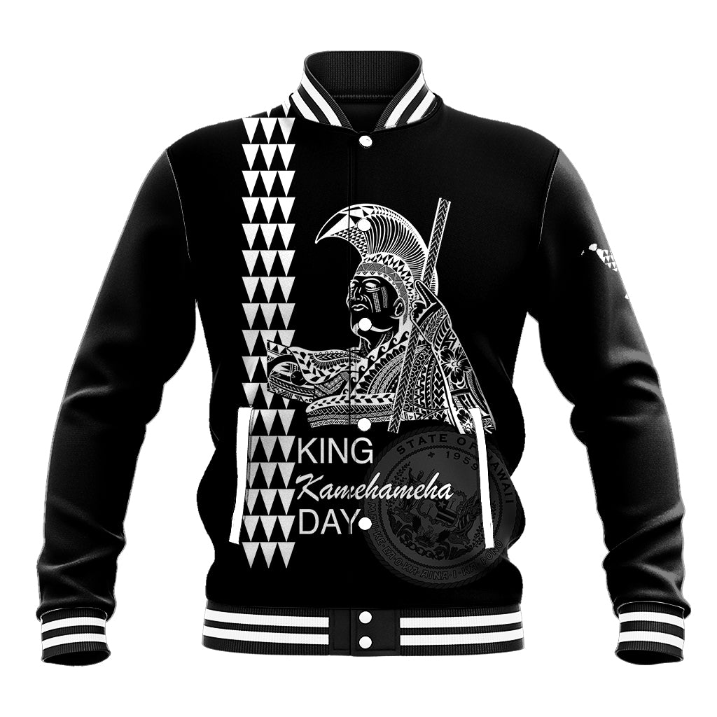 Custom Hawaii Baseball Jacket King Kamehameha Day - White LT6 - Wonder Print Shop
