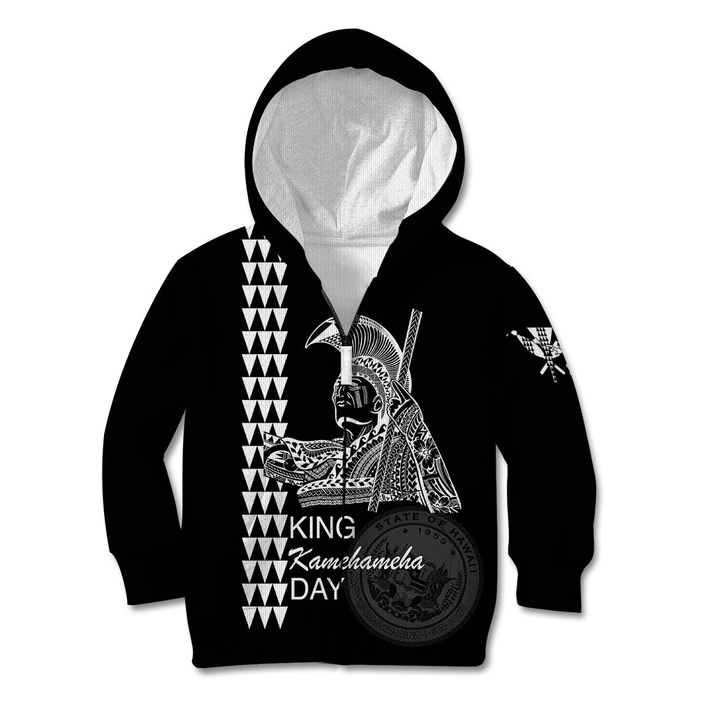 Custom Hawaii Kid Hoodie King Kamehameha Day - White LT6 - Wonder Print Shop