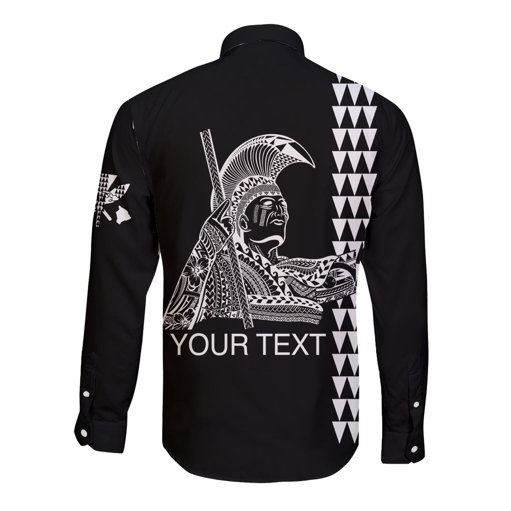 Custom Hawaii Long Sleeve Button Shirt King Kamehameha Day - White LT6 - Wonder Print Shop