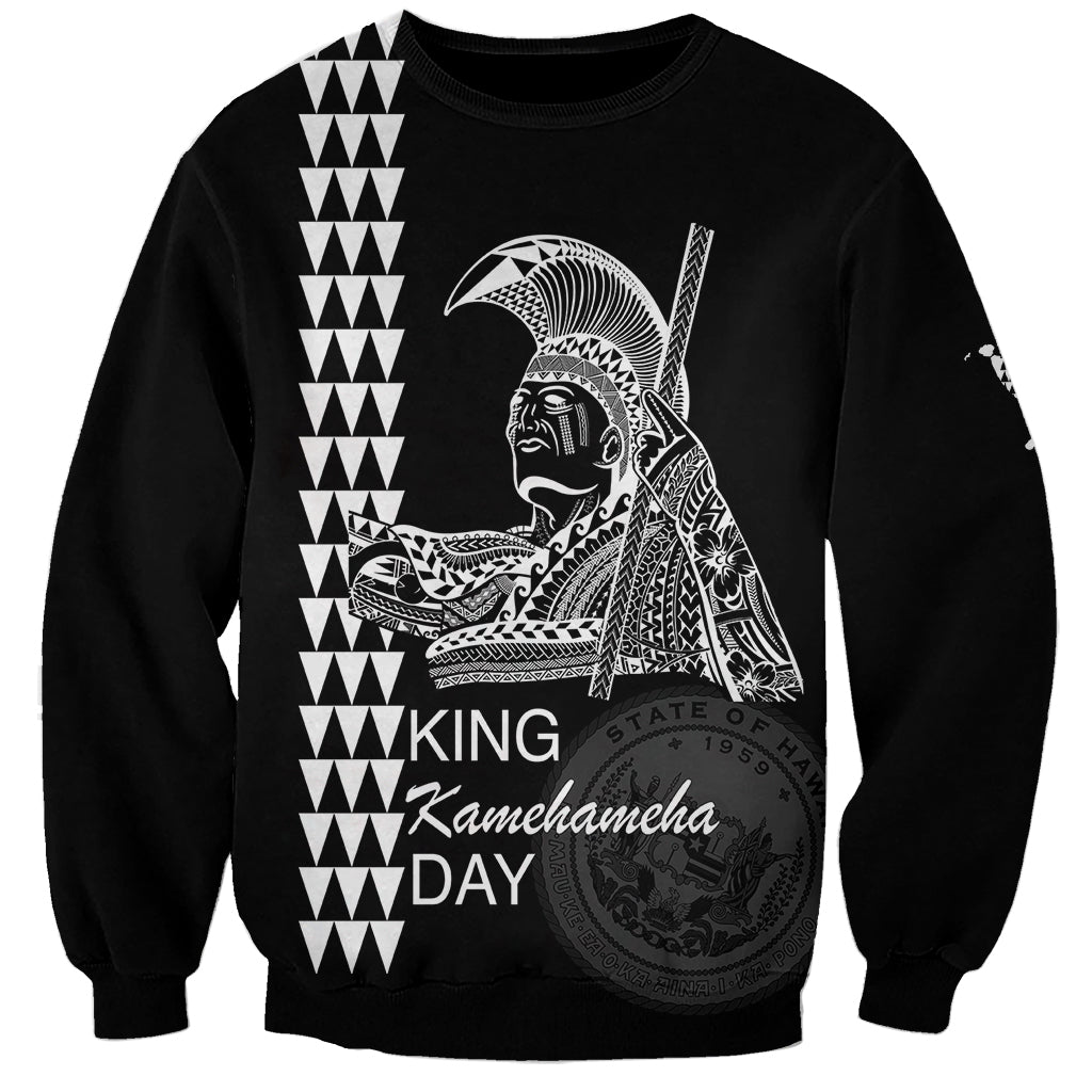 Custom Hawaii Sweatshirt King Kamehameha Day - White LT6 - Wonder Print Shop