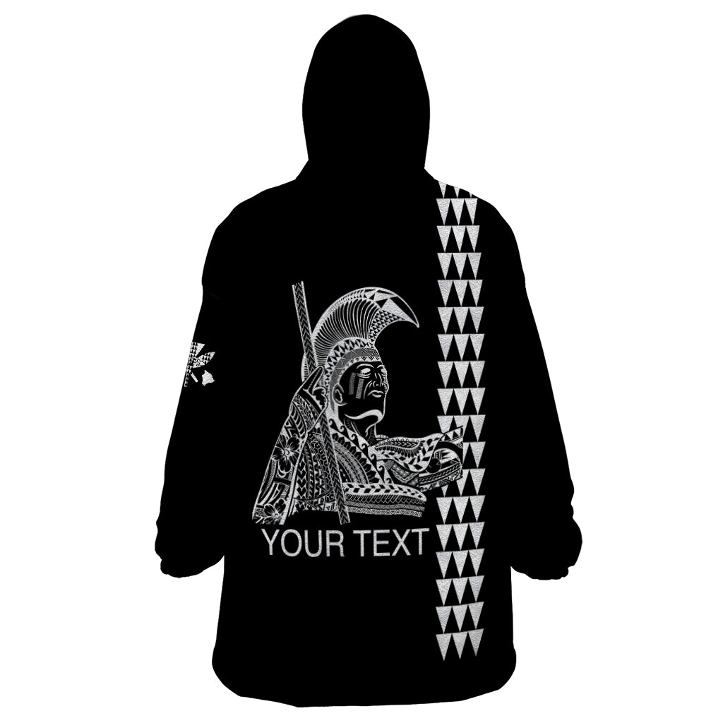 Custom Hawaii Wearable Blanket Hoodie King Kamehameha Day - White LT6 - Wonder Print Shop