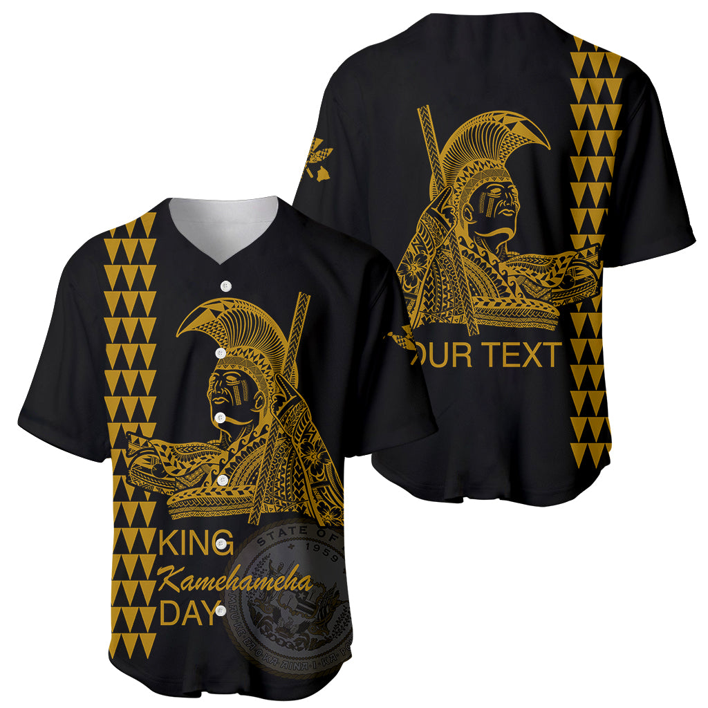 Custom Hawaii Baseball Jersey King Kamehameha Day - Gold LT6 - Wonder Print Shop