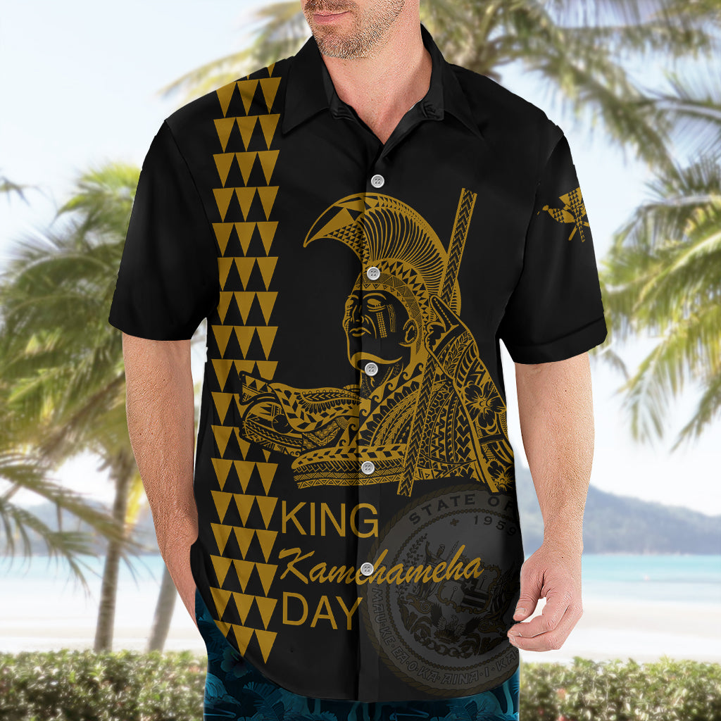 Custom Hawaii Hawaiian Shirt King Kamehameha Day - Gold LT6 - Wonder Print Shop