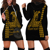 Custom Hawaii Hoodie Dress King Kamehameha Day - Gold LT6 - Wonder Print Shop