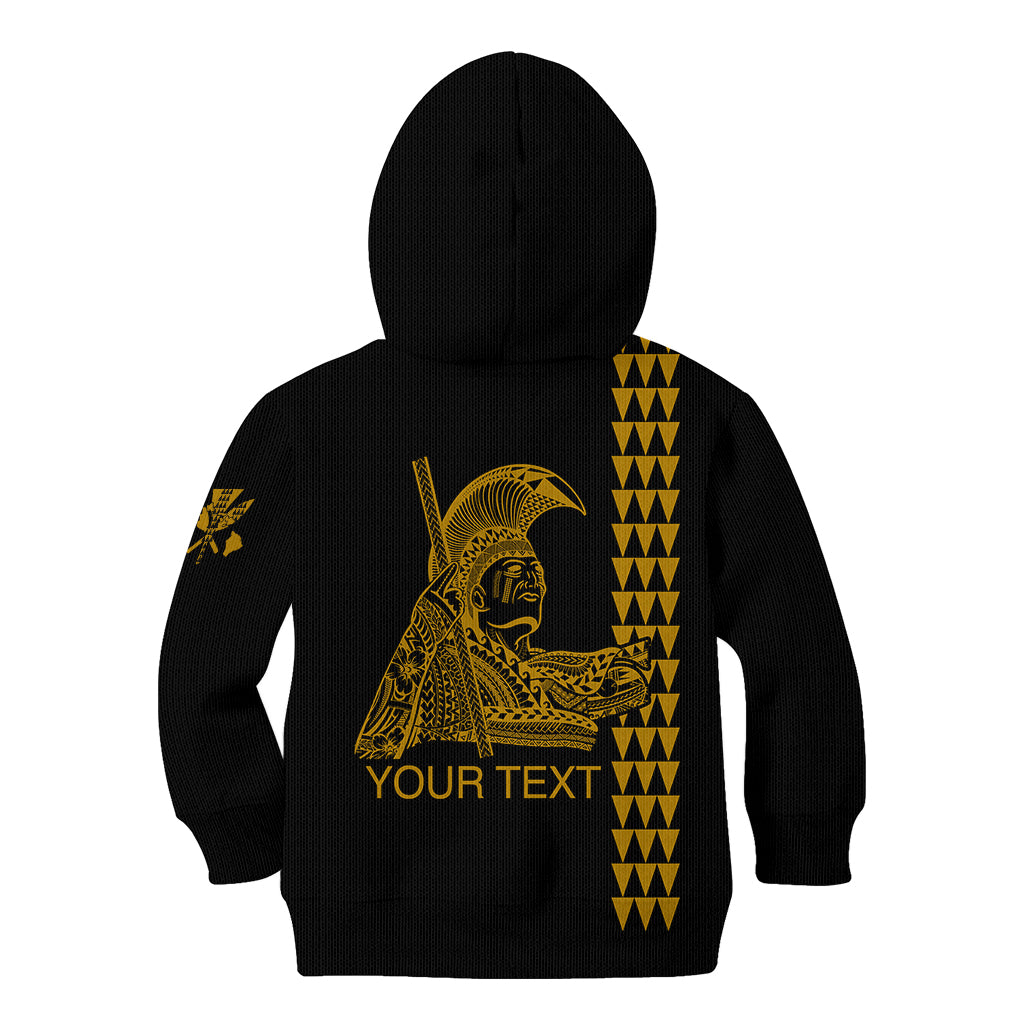 Custom Hawaii Kid Hoodie King Kamehameha Day - Gold LT6 - Wonder Print Shop