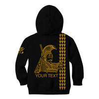 Custom Hawaii Kid Hoodie King Kamehameha Day - Gold LT6 - Wonder Print Shop