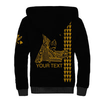Custom Hawaii Sherpa Hoodie King Kamehameha Day - Gold LT6 - Wonder Print Shop