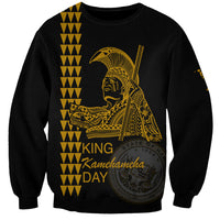 Custom Hawaii Sweatshirt King Kamehameha Day - Gold LT6 - Wonder Print Shop