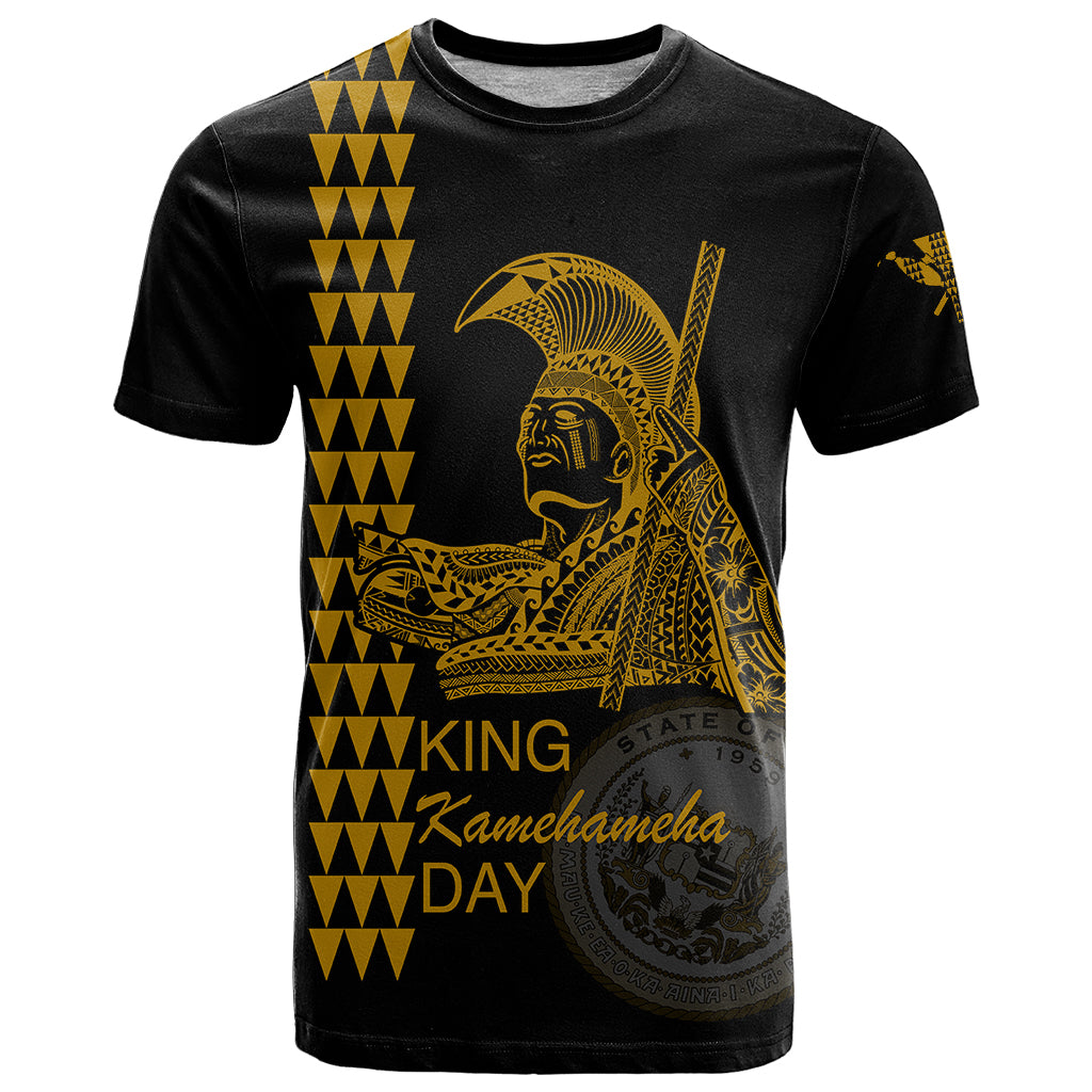 Custom Hawaii T Shirt King Kamehameha Day - Gold LT6 - Wonder Print Shop