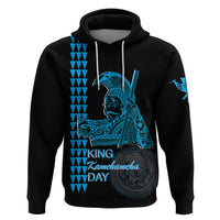 Custom Hawaii Hoodie King Kamehameha Day - Blue LT6 - Wonder Print Shop