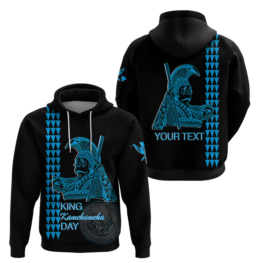 Custom Hawaii Hoodie King Kamehameha Day - Blue LT6 - Wonder Print Shop