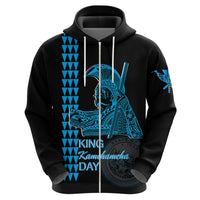 Custom Hawaii Hoodie King Kamehameha Day - Blue LT6 - Wonder Print Shop