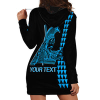 Custom Hawaii Hoodie Dress King Kamehameha Day - Blue LT6 - Wonder Print Shop
