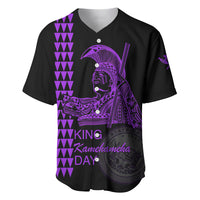 Custom Hawaii Baseball Jersey King Kamehameha Day - Purple LT6 - Wonder Print Shop