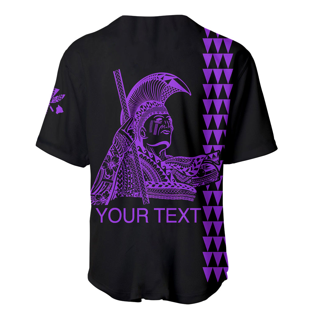 Custom Hawaii Baseball Jersey King Kamehameha Day - Purple LT6 - Wonder Print Shop