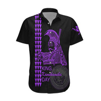 Custom Hawaii Hawaiian Shirt King Kamehameha Day - Purple LT6 - Wonder Print Shop