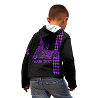 Custom Hawaii Kid Hoodie King Kamehameha Day - Purple LT6 - Wonder Print Shop