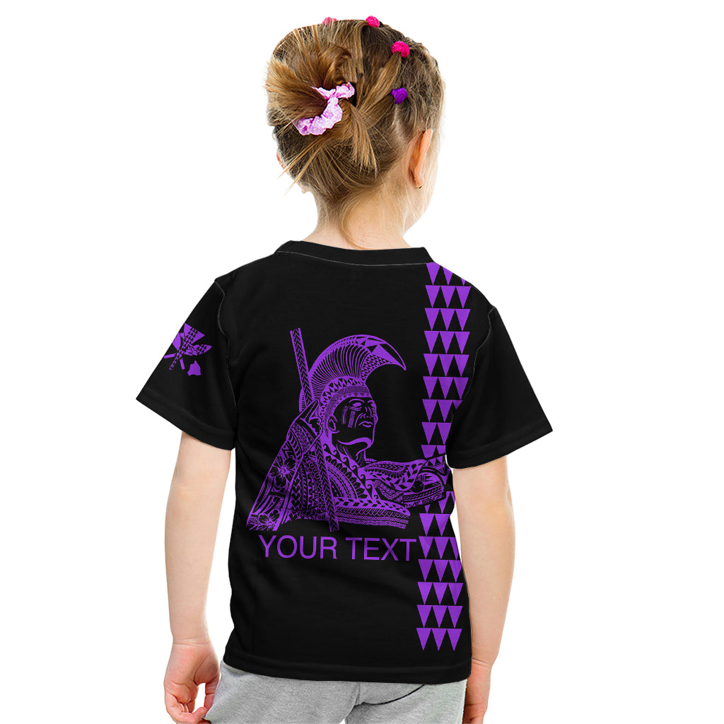 Custom Hawaii Kid T Shirt King Kamehameha Day - Purple LT6 - Wonder Print Shop
