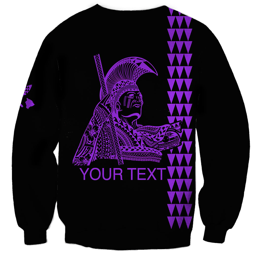 Custom Hawaii Sweatshirt King Kamehameha Day - Purple LT6 - Wonder Print Shop