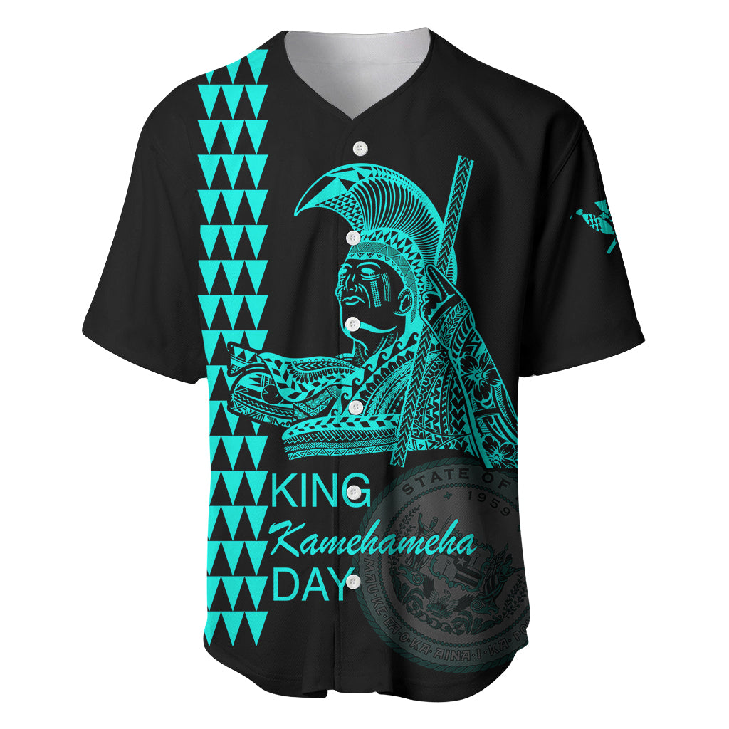 Custom Hawaii Baseball Jersey King Kamehameha Day - Green LT6 - Wonder Print Shop
