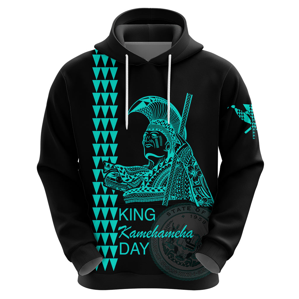 Custom Hawaii Hoodie King Kamehameha Day - Green LT6 - Wonder Print Shop