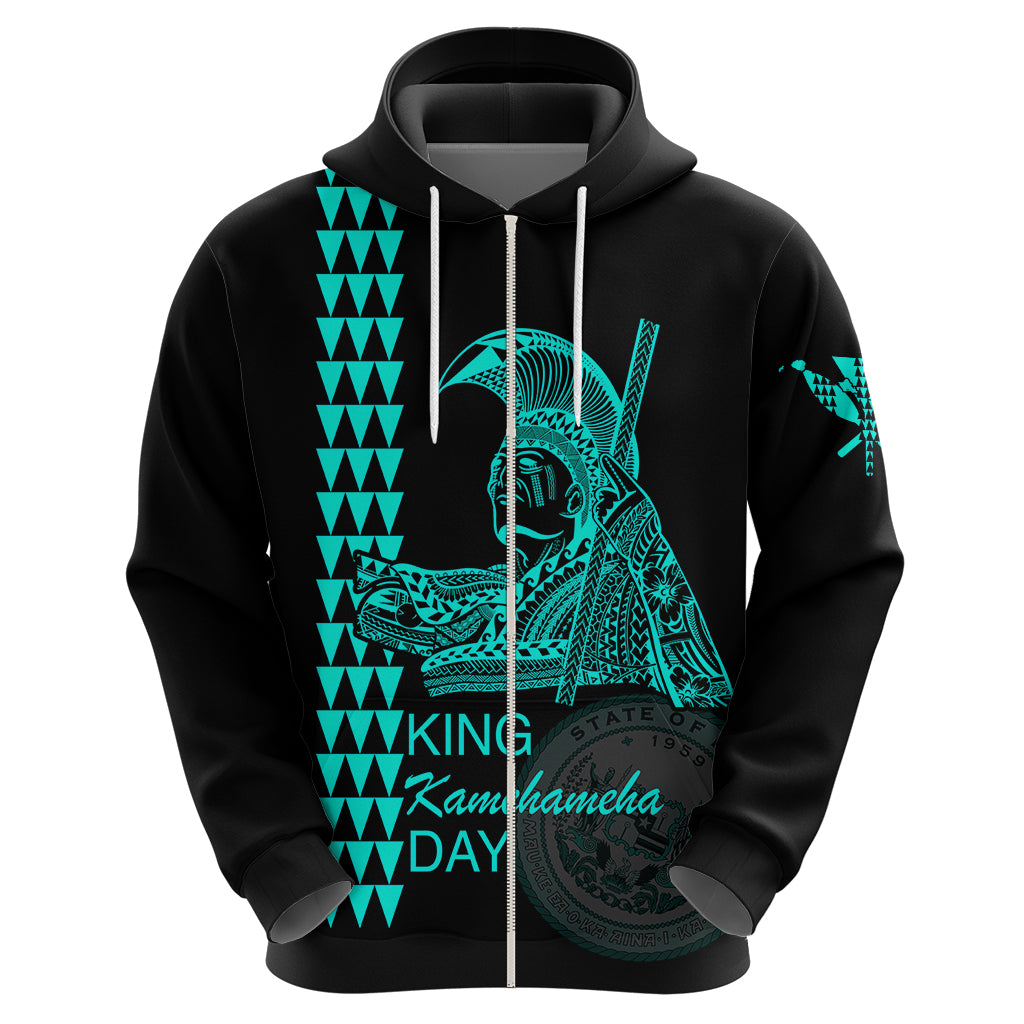 Custom Hawaii Hoodie King Kamehameha Day - Green LT6 - Wonder Print Shop
