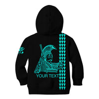 Custom Hawaii Kid Hoodie King Kamehameha Day - Green LT6 - Wonder Print Shop