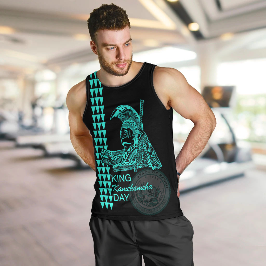 custom-hawaii-men-tank-top-king-kamehameha-day-green