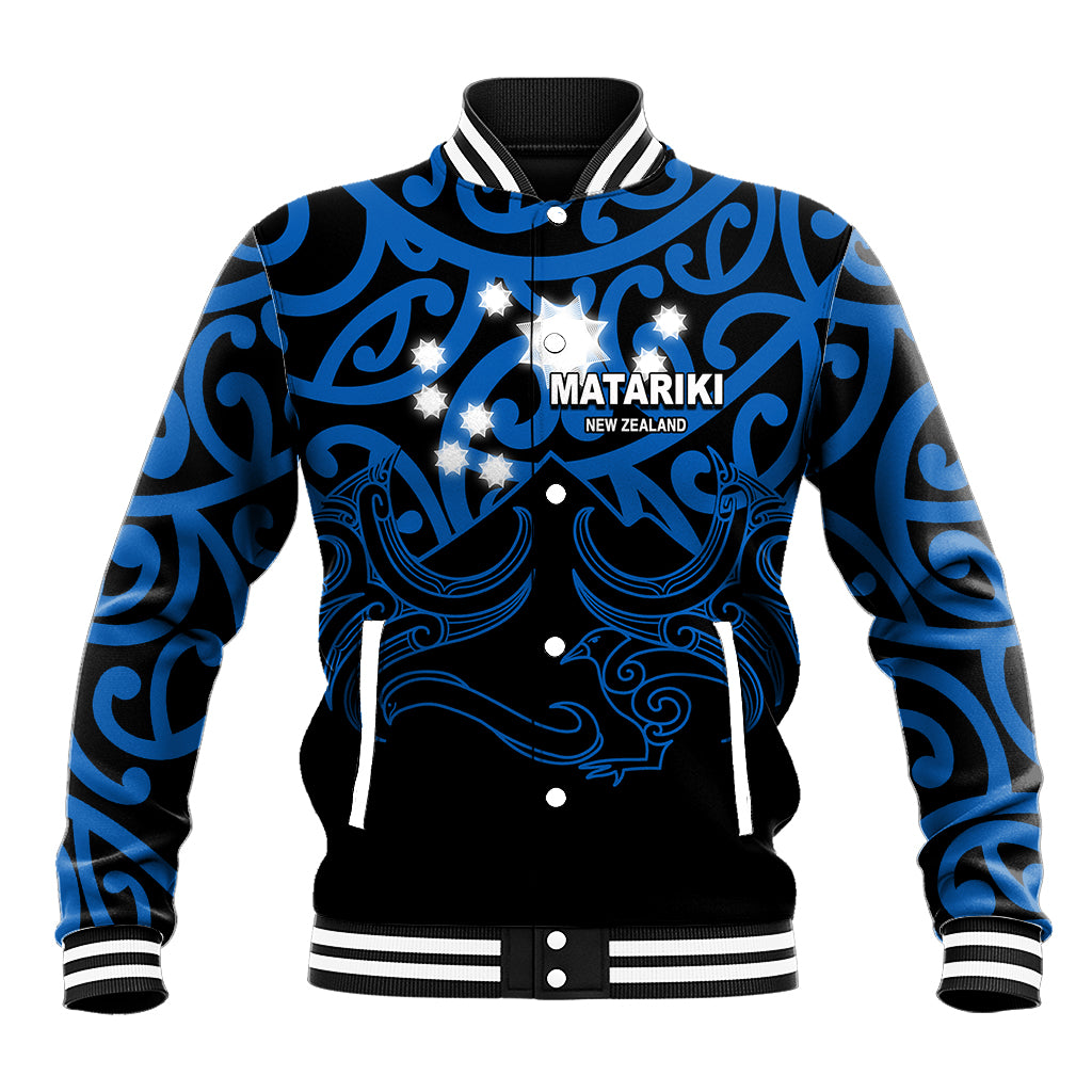 Matariki New Zealand Baseball Jacket Maori New Year Blue LT6 - Wonder Print Shop