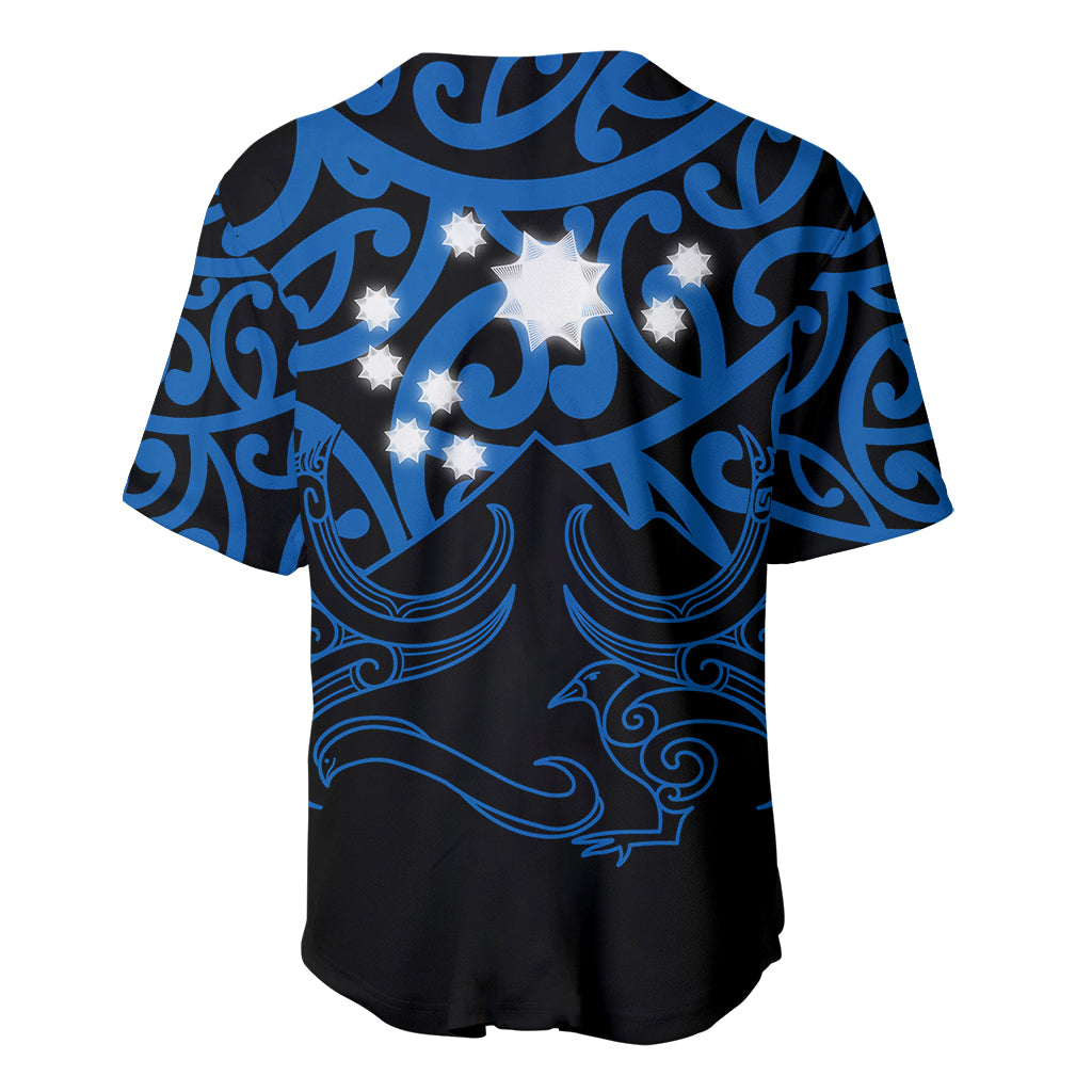 Matariki New Zealand Baseball Jersey Maori New Year Blue LT6 - Wonder Print Shop