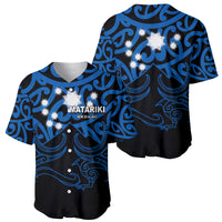 Matariki New Zealand Baseball Jersey Maori New Year Blue LT6 - Wonder Print Shop