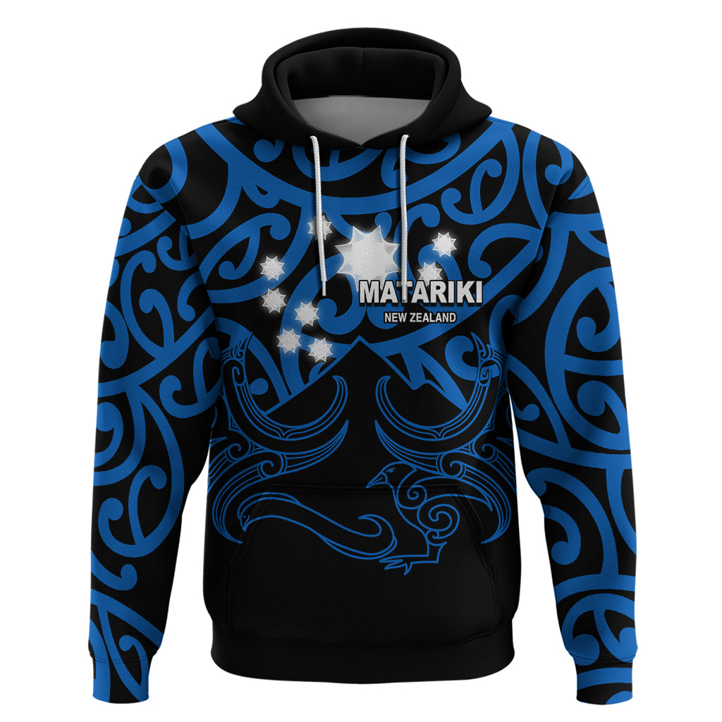 Matariki New Zealand Hoodie Maori New Year Blue LT6 - Wonder Print Shop