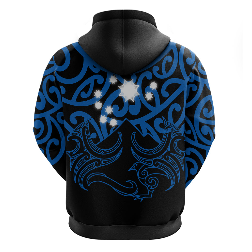 Matariki New Zealand Hoodie Maori New Year Blue LT6 - Wonder Print Shop