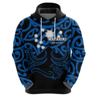 Matariki New Zealand Hoodie Maori New Year Blue LT6 - Wonder Print Shop