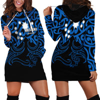 Matariki New Zealand Hoodie Dress Maori New Year Blue LT6 - Wonder Print Shop