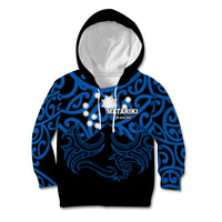 Matariki New Zealand Kid Hoodie Maori New Year Blue LT6 - Wonder Print Shop