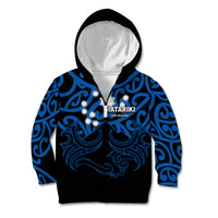 Matariki New Zealand Kid Hoodie Maori New Year Blue LT6 - Wonder Print Shop