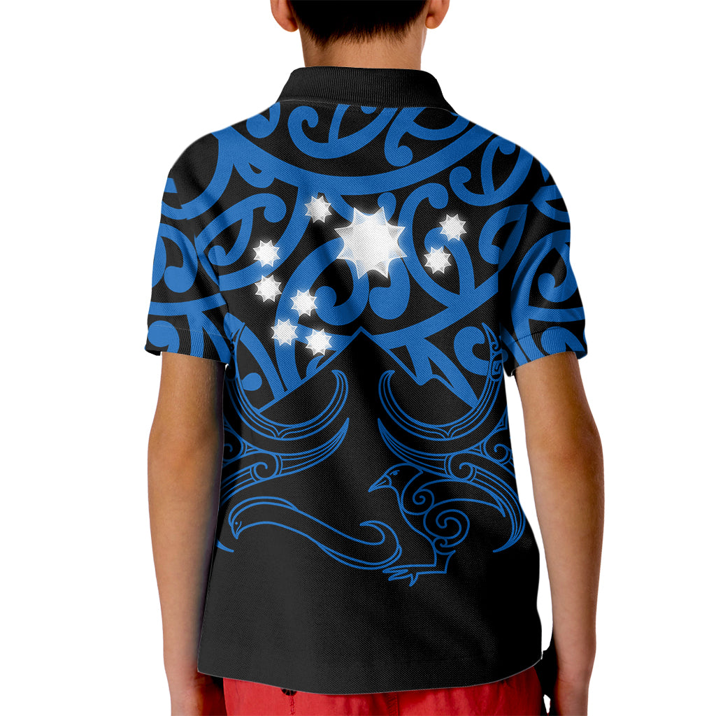 Matariki New Zealand Kid Polo Shirt Maori New Year Blue LT6 - Wonder Print Shop