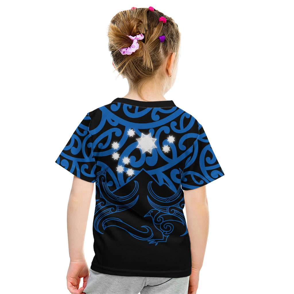 Matariki New Zealand Kid T Shirt Maori New Year Blue LT6 - Wonder Print Shop
