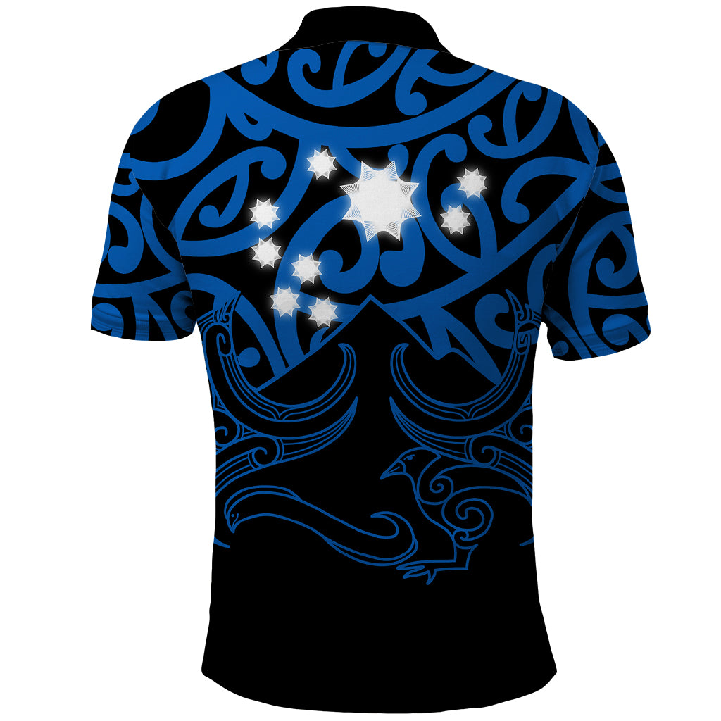 Matariki New Zealand Polo Shirt Maori New Year Blue LT6 - Wonder Print Shop