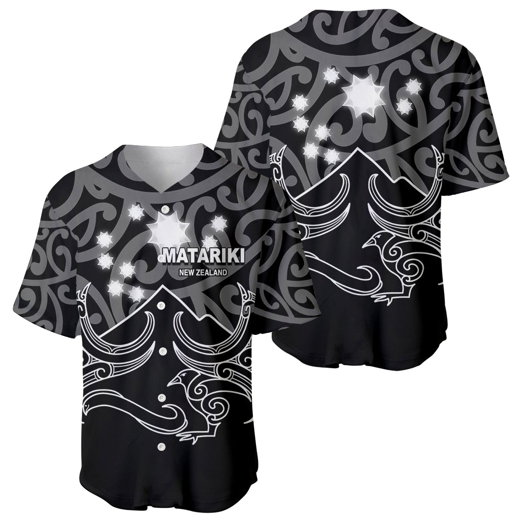 Matariki New Zealand Baseball Jersey Maori New Year White LT6 - Wonder Print Shop