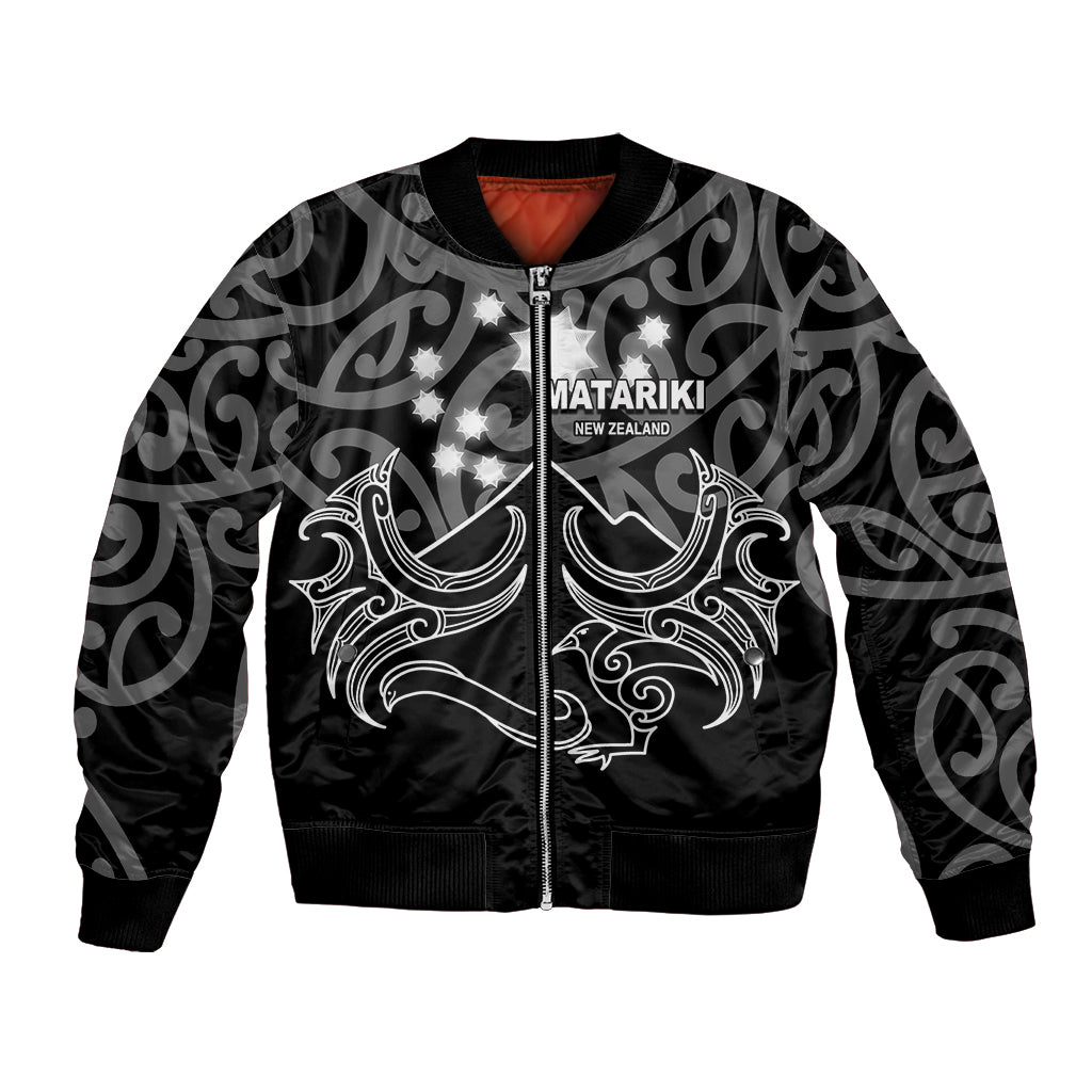 Matariki New Zealand Bomber Jacket Maori New Year White LT6 - Wonder Print Shop