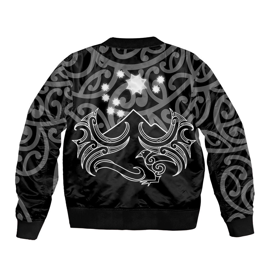 Matariki New Zealand Bomber Jacket Maori New Year White LT6 - Wonder Print Shop