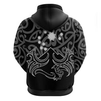 Matariki New Zealand Hoodie Maori New Year White LT6 - Wonder Print Shop
