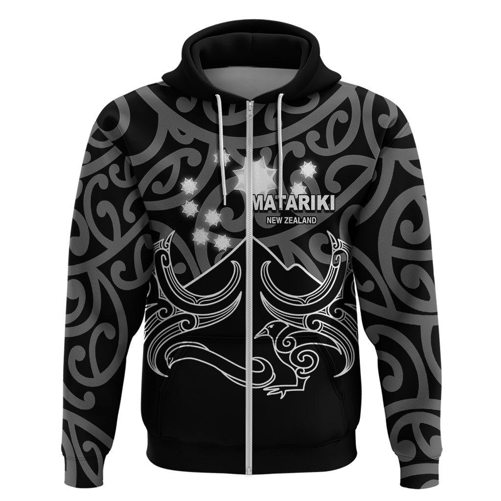 Matariki New Zealand Hoodie Maori New Year White LT6 - Wonder Print Shop