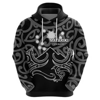 Matariki New Zealand Hoodie Maori New Year White LT6 - Wonder Print Shop