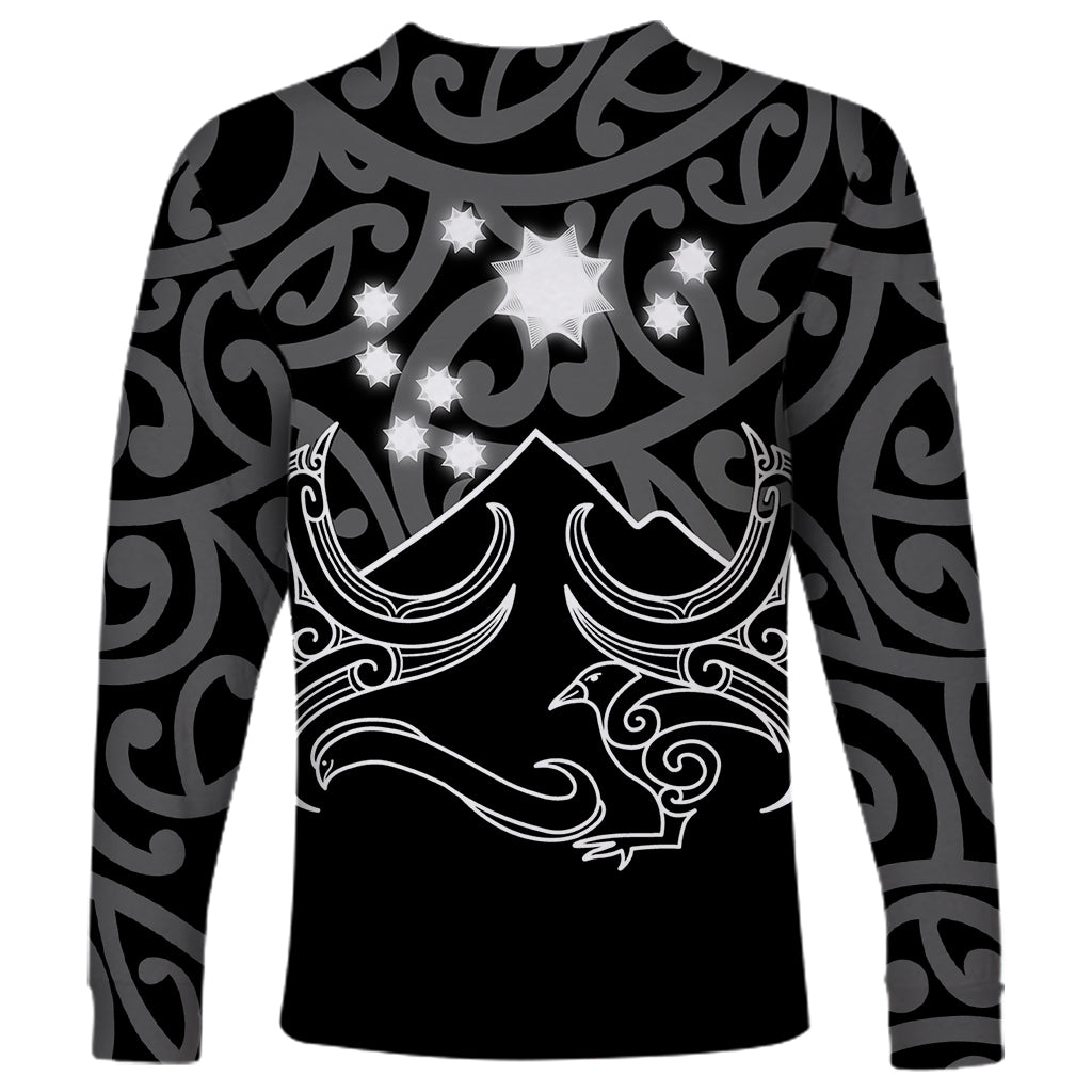 Matariki New Zealand Long Sleeve Shirt Maori New Year White LT6 - Wonder Print Shop