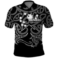 Matariki New Zealand Polo Shirt Maori New Year White LT6 - Wonder Print Shop