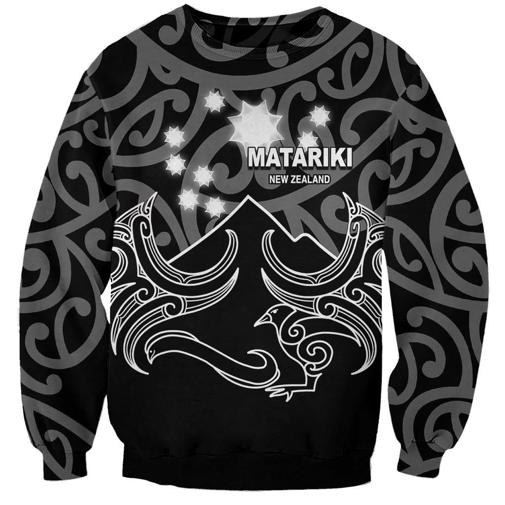 Matariki New Zealand Sweatshirt Maori New Year White LT6 - Wonder Print Shop