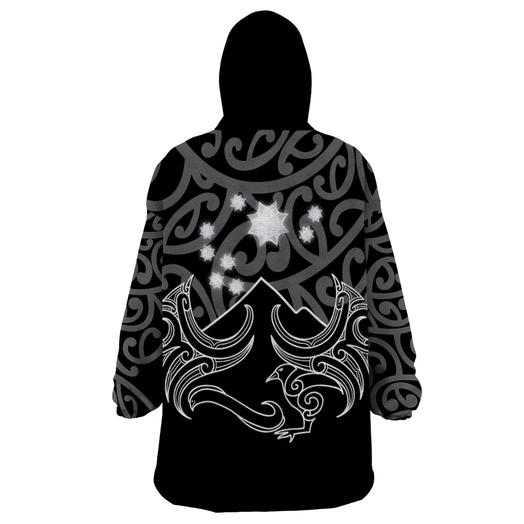 Matariki New Zealand Wearable Blanket Hoodie Maori New Year White LT6 - Wonder Print Shop